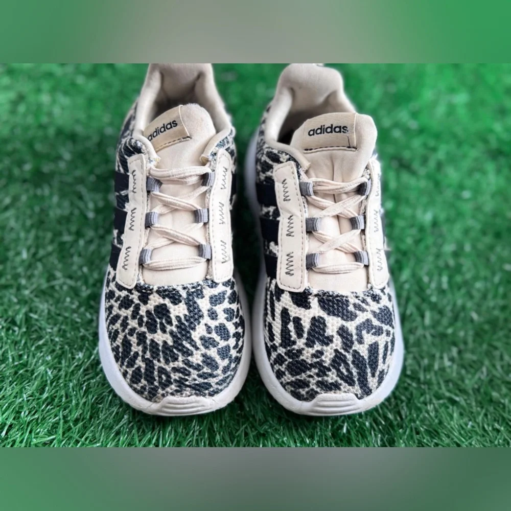 Adidas Brown Leopard Racer TR21 GZ4685 Slip On Sneaker Shoes Kids Size 9K‎